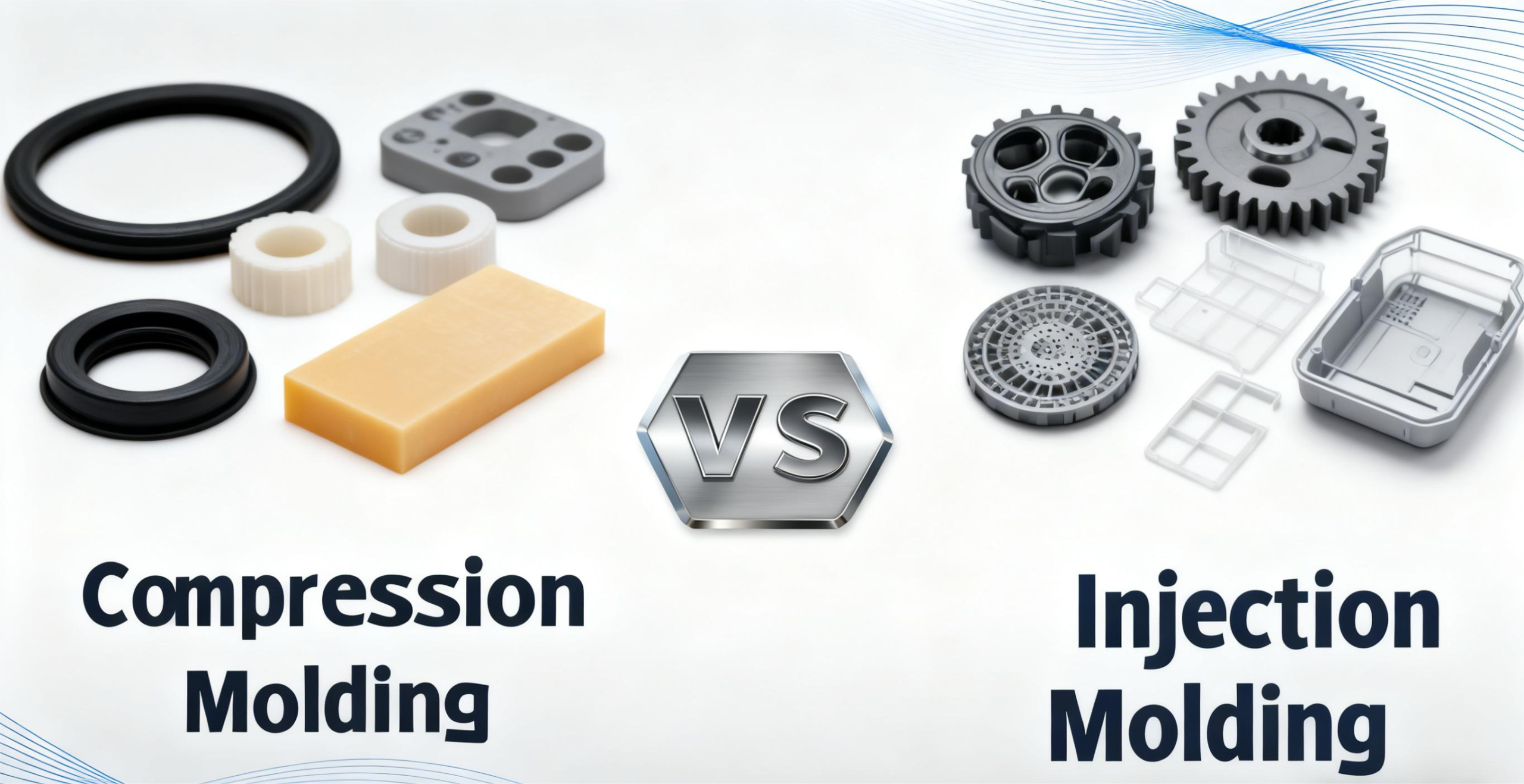 Compression Mold Components What Is The Difference Between Injection Molding And Silicone ...