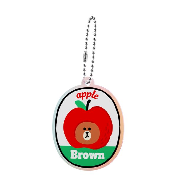 LINE FRIENDS Licensed Acrylic Charms - Fresh Fruit Series