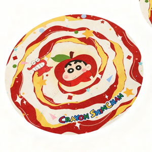 Crayon Shin-chan & Hello Kitty Themed Silicone Coasters | Cute Swirl Pattern Drink Mats