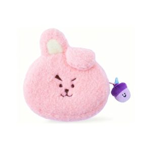 BT21 Acorn Charm Plush Coin Purses | K-Pop Character Shaped Soft Storage Pouches