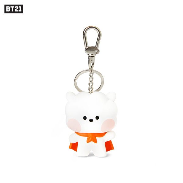 BT21 Super Hero Silicone Keychain Set