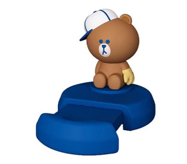 Line Friends Sports-Themed Silicone Phone Holders | Cute Vehicle/Desk Accessory