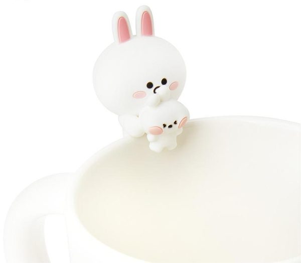 Line Friends Character Silicone Cup Hangers | Cute Drinkware Accessory