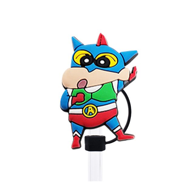 Crayon Shin-chan Silicone Straw Toppers