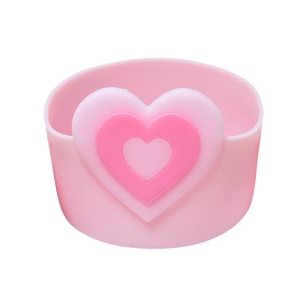Heart Design Silicone Tumbler Base Protector | Anti-Scratch Anti-Slip Cup Pad