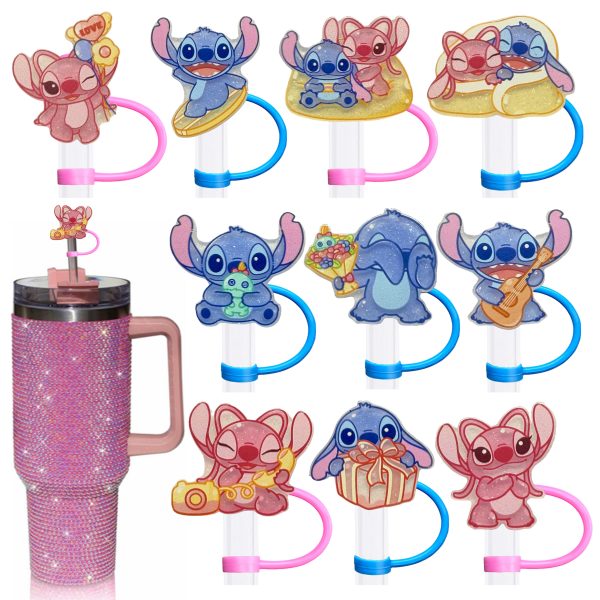 Lilo & Stitch Silicone Straw Charms (10-Style Set)