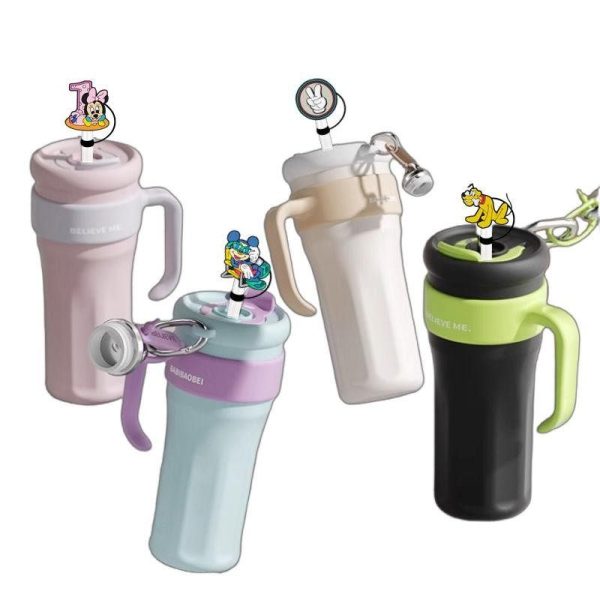 Disney Classic Character Silicone Straw Toppers (20-Style Set)