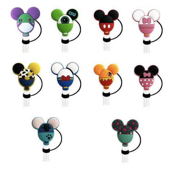 Mickey Mouse-Themed Silicone Straw Toppers