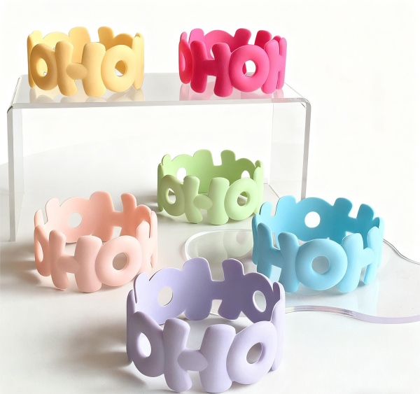 "OH" Letter Silicone Cup Sleeve (Half-Body Protection)