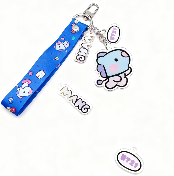 BT21 Acrylic Keychains with Wrist Strap (7 Character Styles)