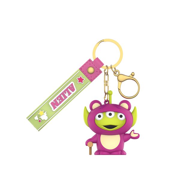 Toy Story Alien Cosplay Silicone Keychains | Fandom-Themed Decor Accessories