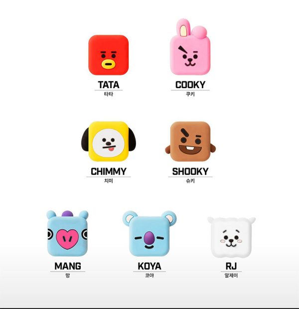BT21 Character Silicone Charging Cable Protector (7 Styles)