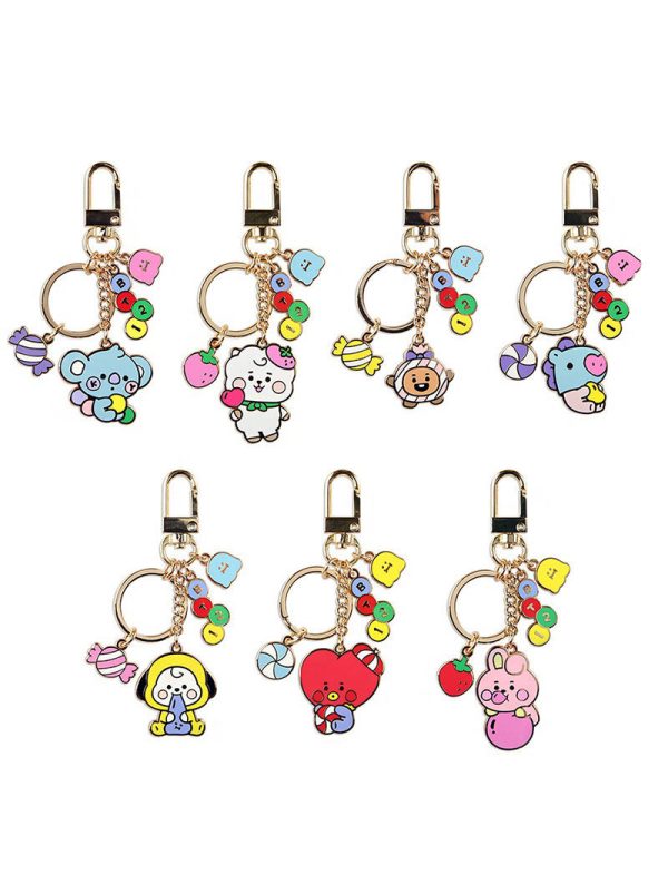 BT21 Acrylic Keychains (Candy-Themed)