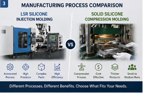 silicone manufacturing process molding factory production