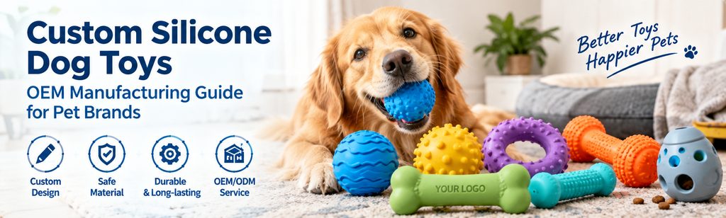 custom silicone dog toys manufacturing for pet brands and OEM buyers