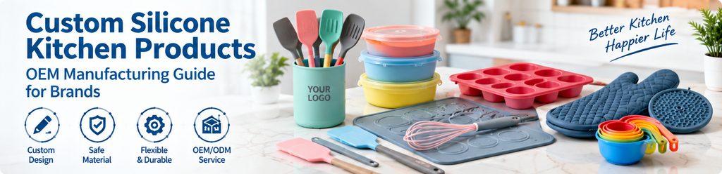 custom silicone kitchen products manufacturing for brands and OEM buyers