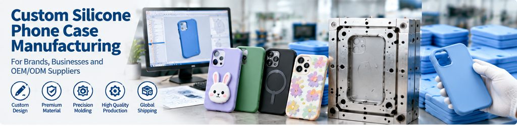 Вытворчасць індывідуальных сіліконавых чахлоў для тэлефонаў для брэндаў і OEM-пастаўшчыкоў