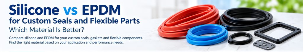 silicone vs EPDM for custom seals and flexible parts