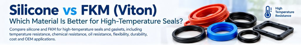 silicone vs FKM for high-temperature seals and gaskets