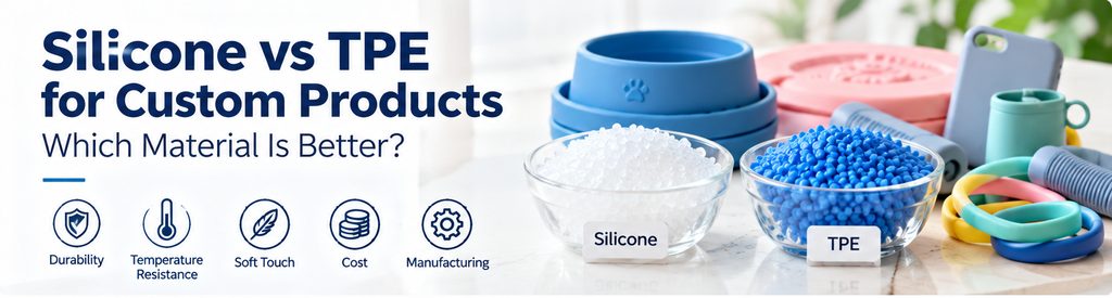 silicone vs TPE for custom products material comparison